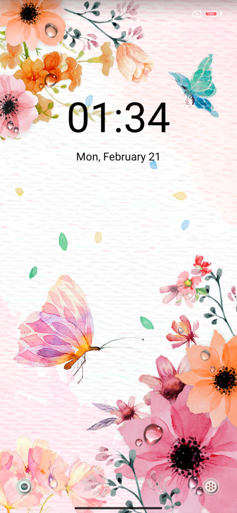 Spring ink flower screenshot
