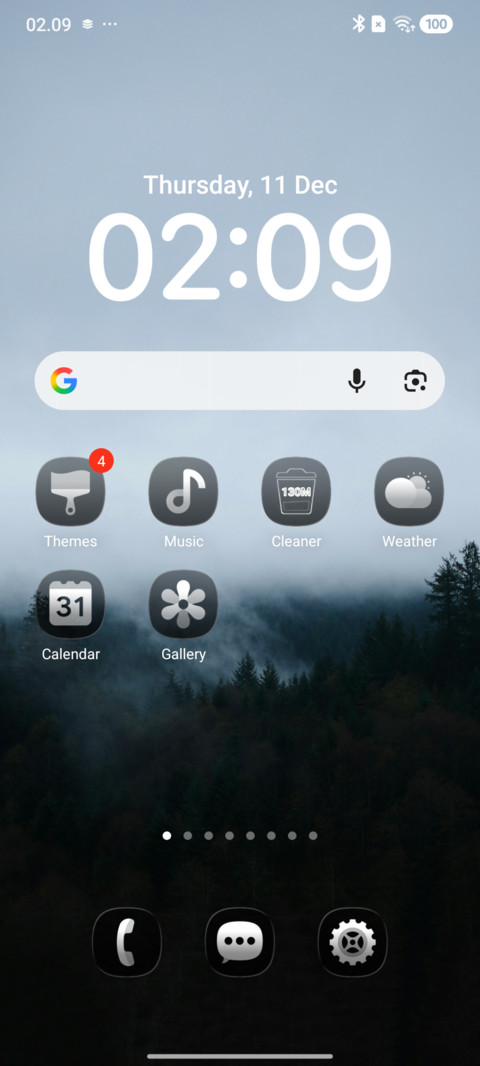 VK Dark glass screenshot