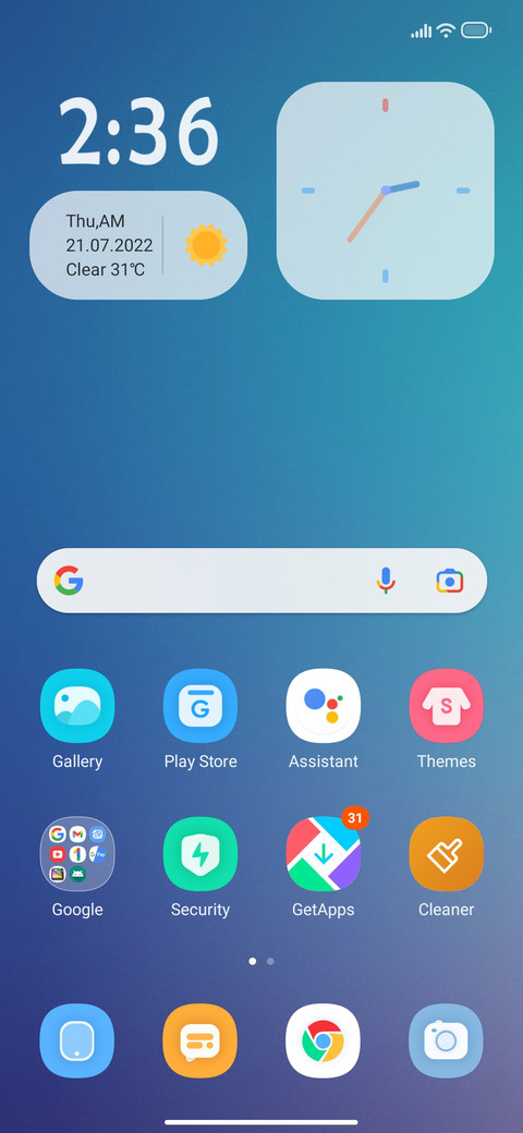 Widget En screenshot