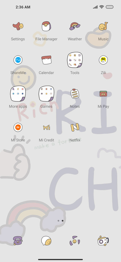 Simple cute text screenshot