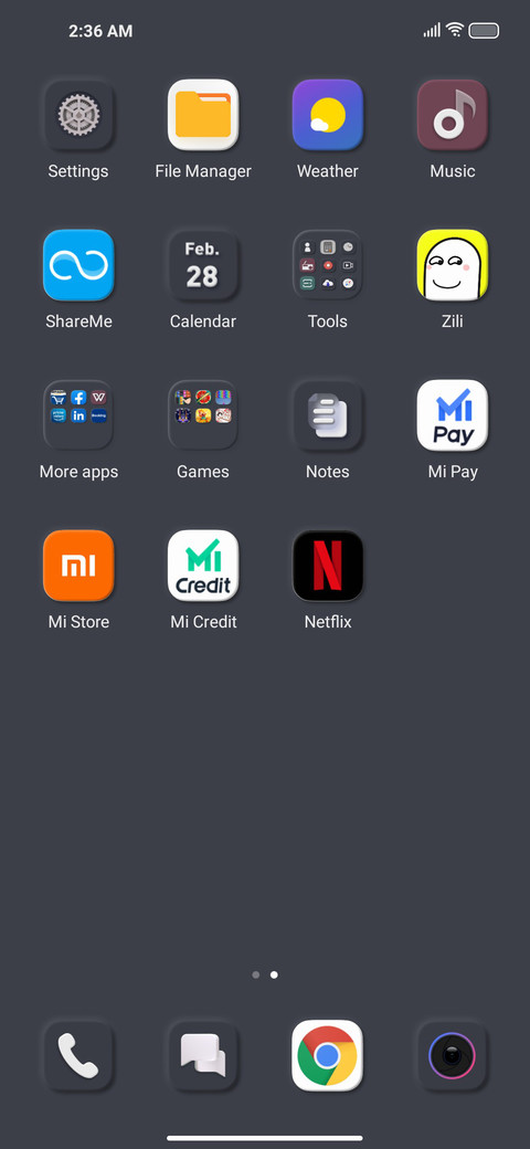 Gloomy UI screenshot