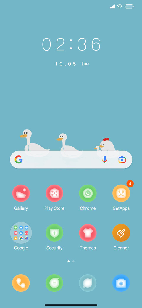 Swimming chicken screenshot