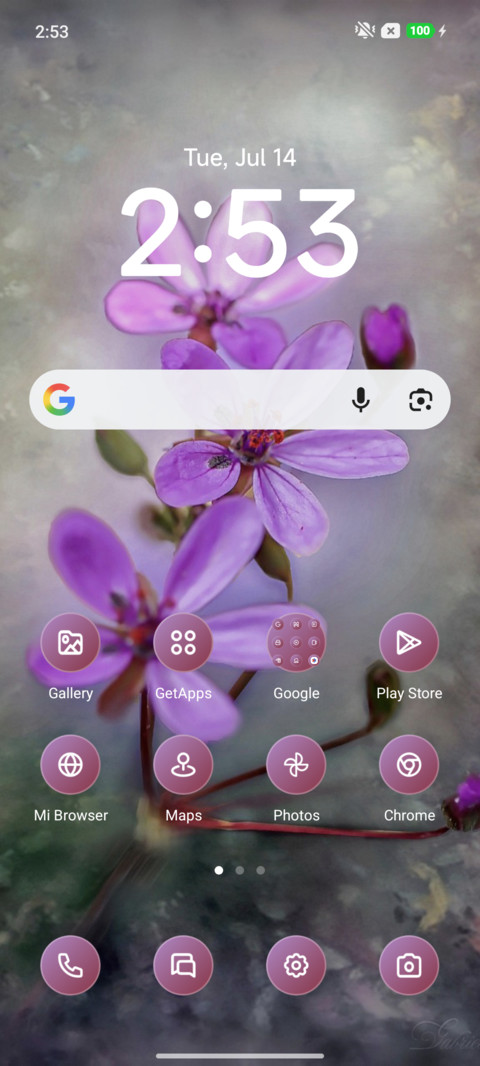 Violet Flower screenshot