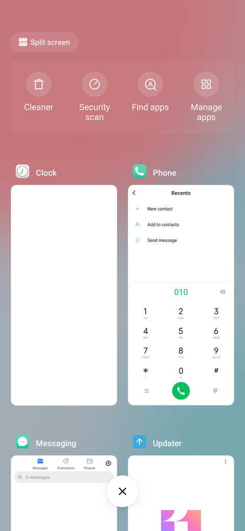Fresh gradient screenshot