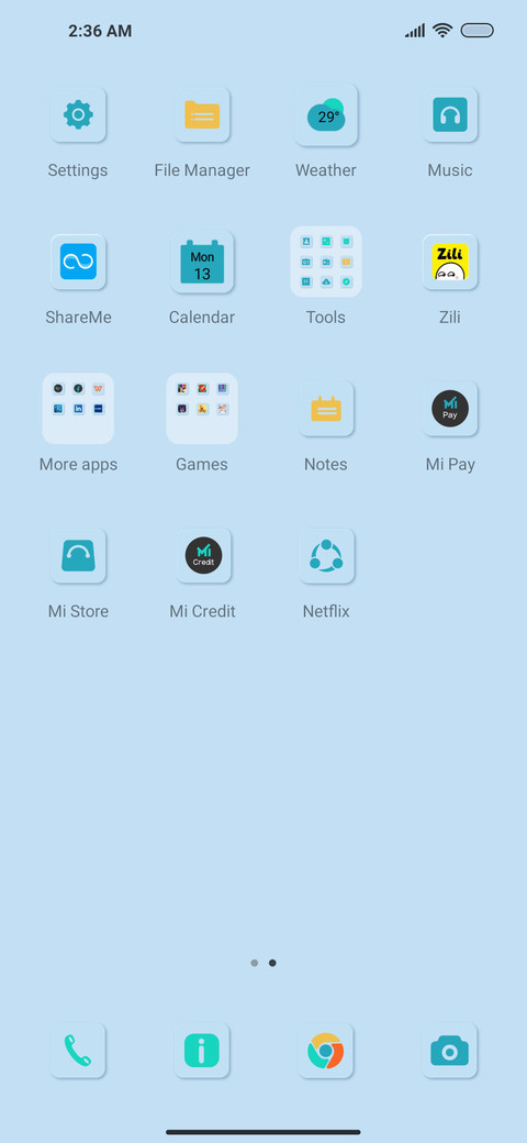 Blue out of blue screenshot