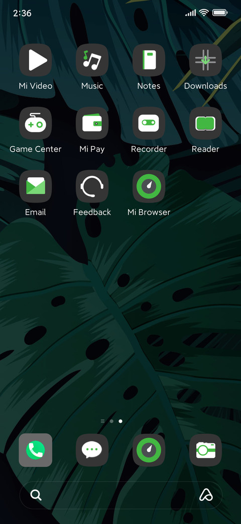 Green leaf grass screenshot