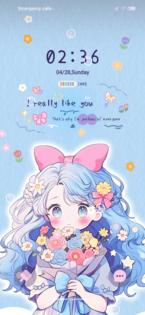Blue girl screenshot