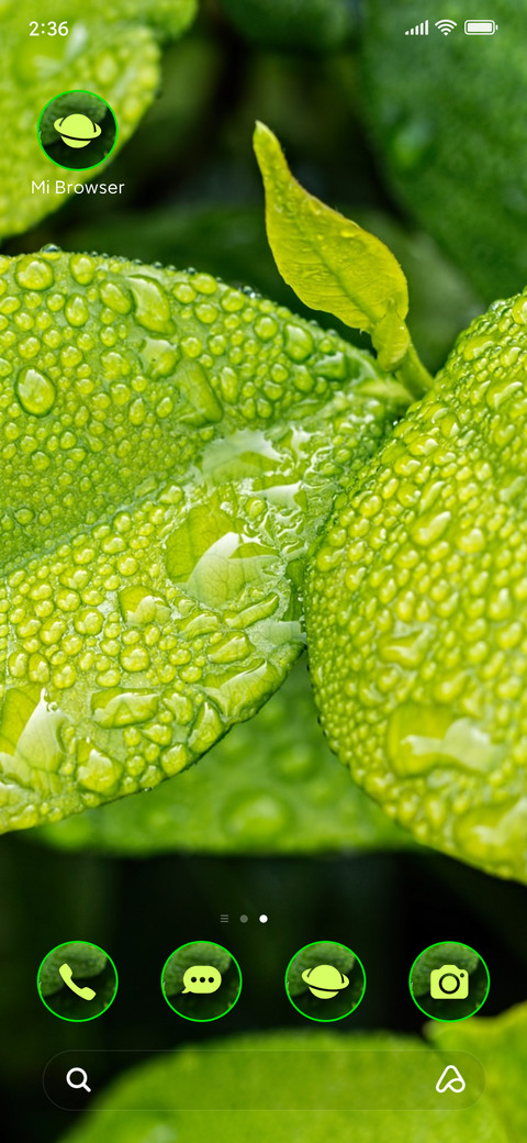 rain green screenshot