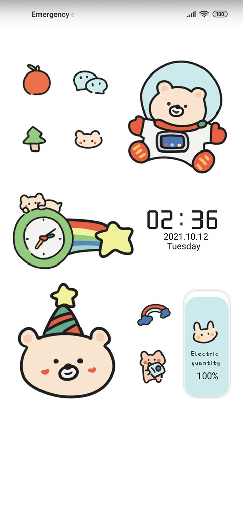 Widget Happy Bear screenshot