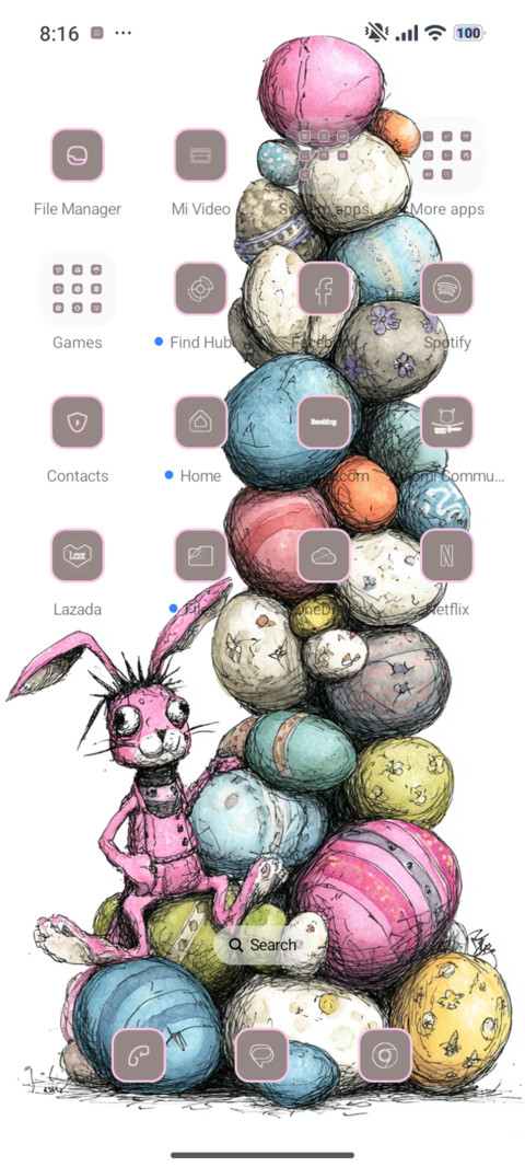 Bunny and eggs screenshot
