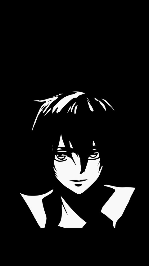 Anime teenager silhouette screenshot