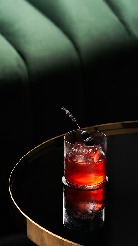Classic Cocktail Glass on Glass Table in Night Club Restaura screenshot