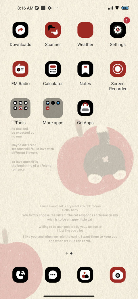 Apple cat  screenshot