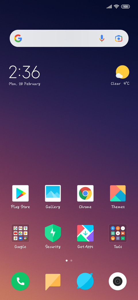Silver and Purple screenshot