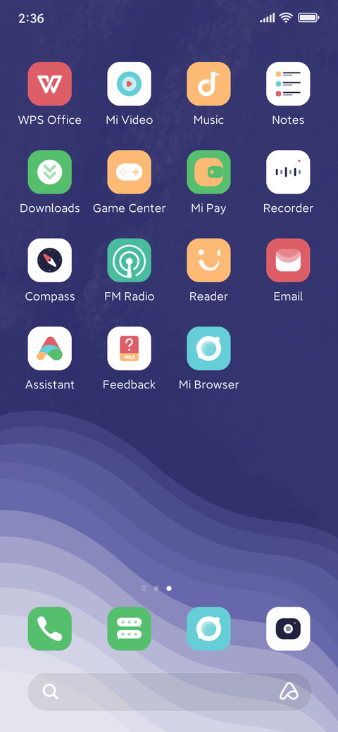 Geometric wave screenshot