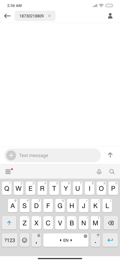 Stock Android screenshot