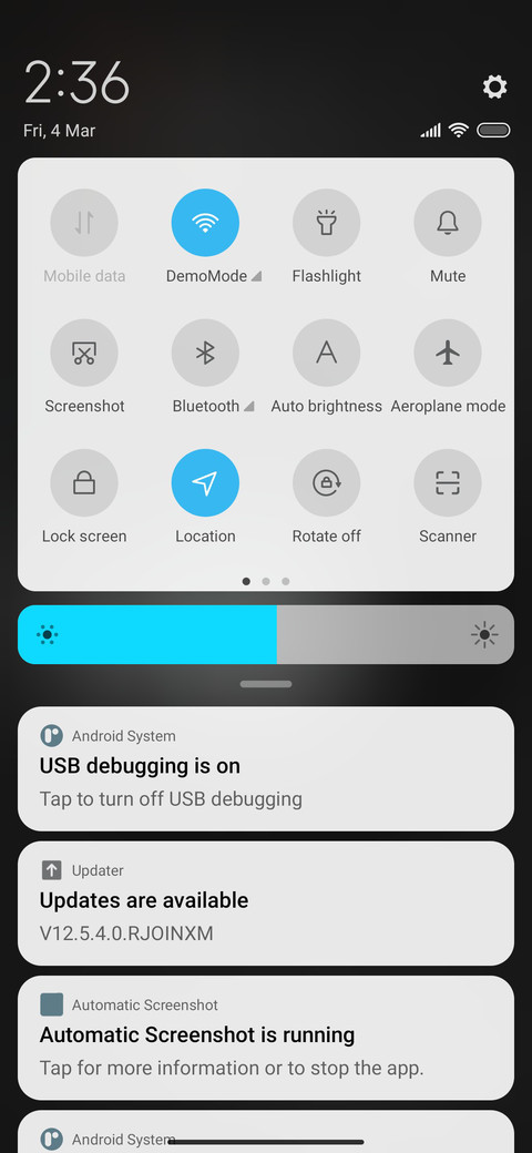 OM on screenshot