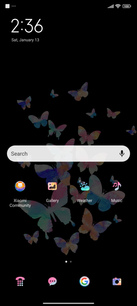 Colorful butterfly screenshot