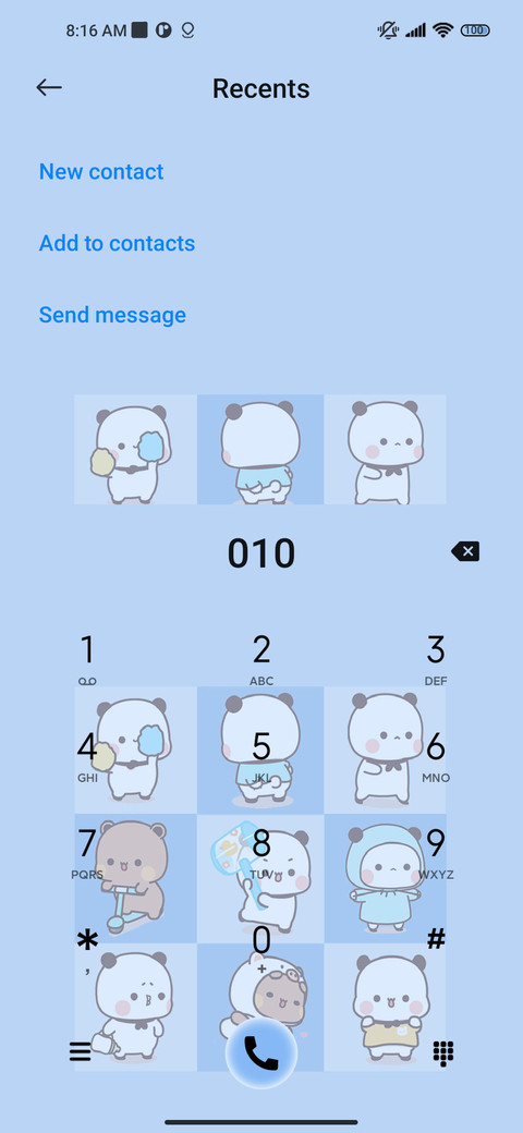 Dynamic blue grid screenshot