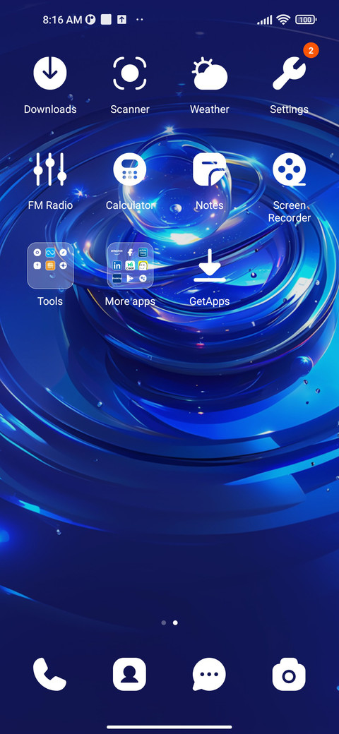 blue screenshot