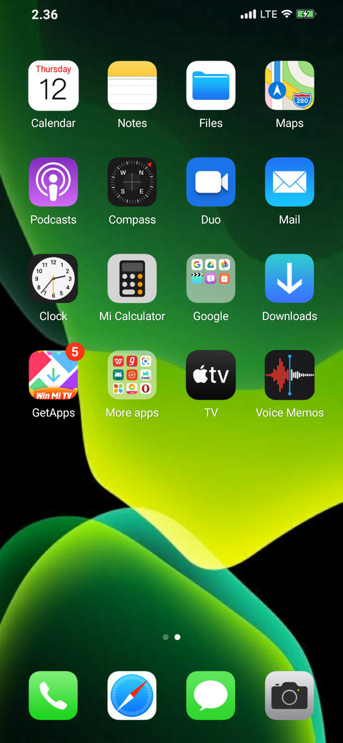 MiOS V11 screenshot