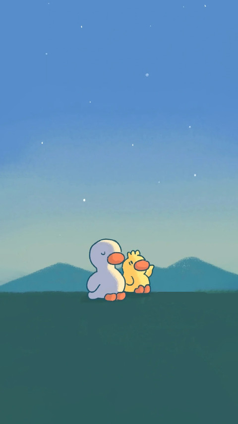 治愈小鸭子插画-锐景创意 screenshot