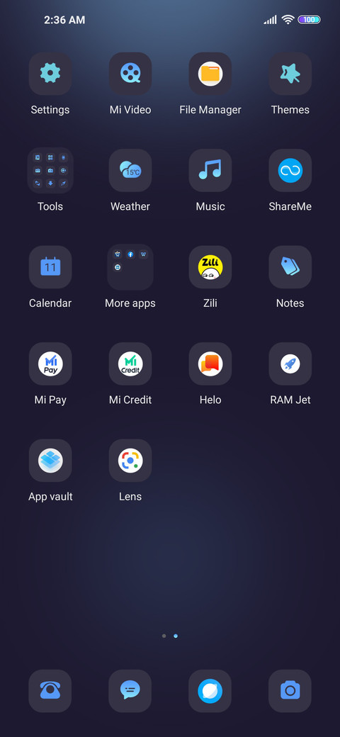 Interstellar blue screenshot