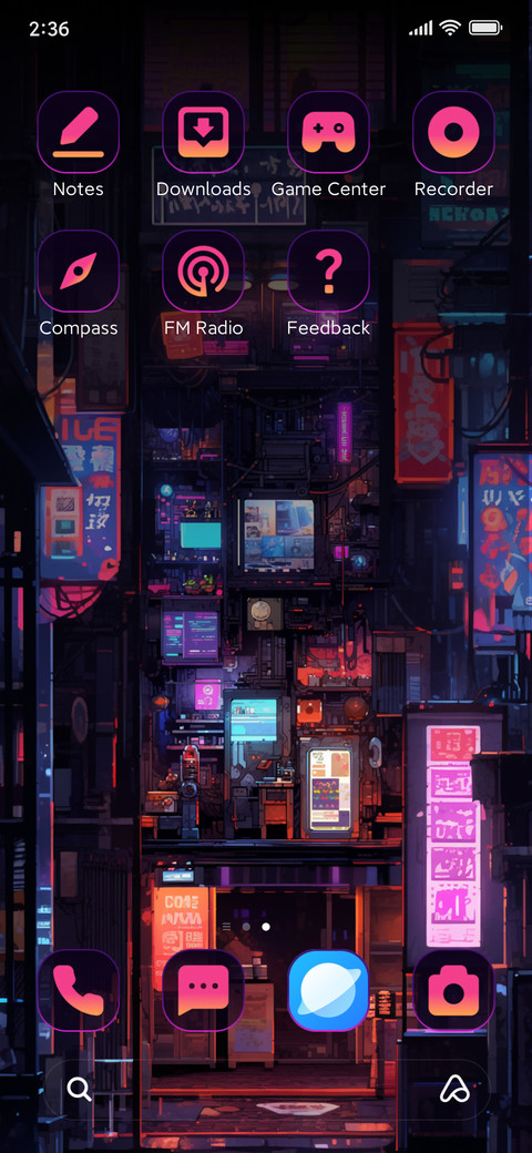 Cyberpunk 8-bit screenshot