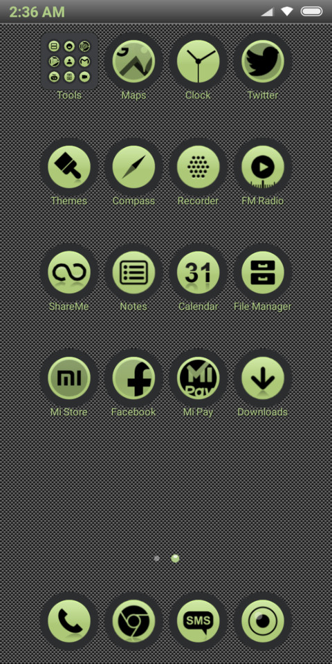 green circle screenshot