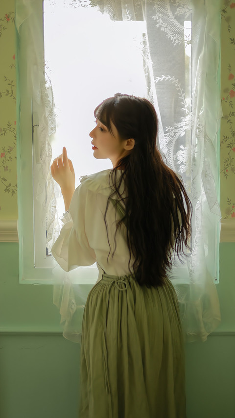 Pure Girl in forest house © HuangQiao screenshot