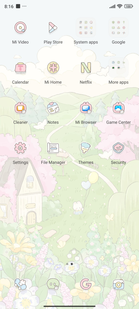 Spring garden screenshot