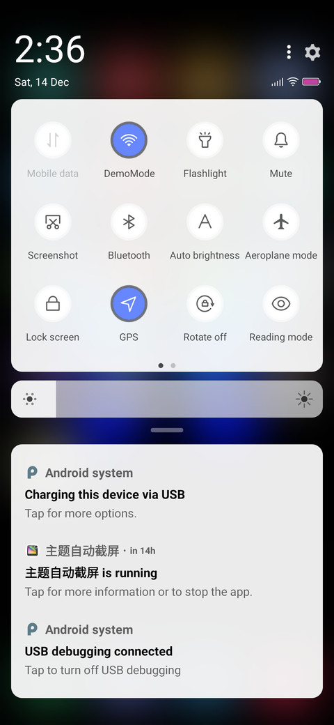 ONE UI Center Clock screenshot