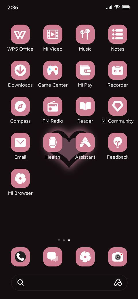 Pink Black Ease screenshot