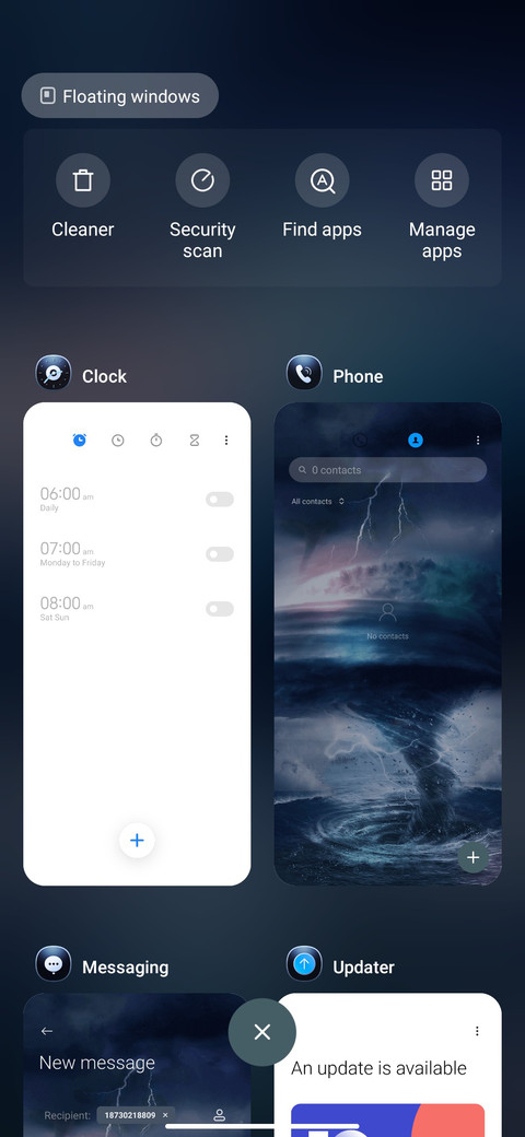 Storm starry sky screenshot