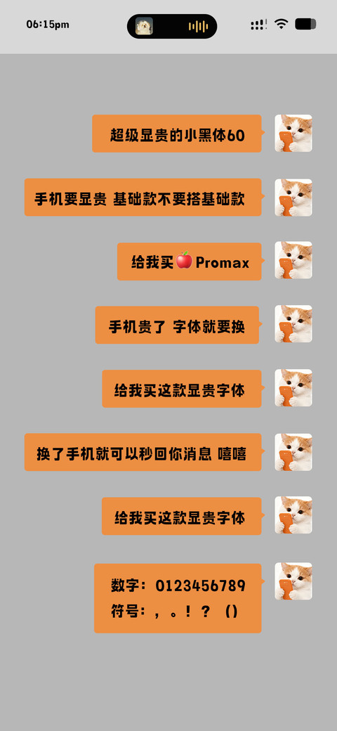 超级显贵的小黑体60 screenshot