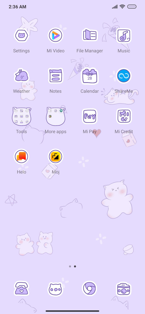 Tiled Purple Cute screenshot