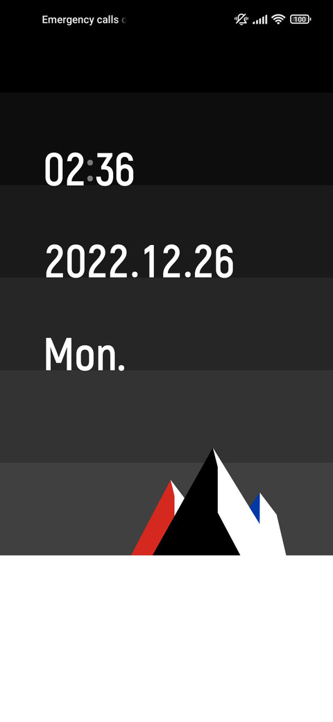 Minimalist black screenshot