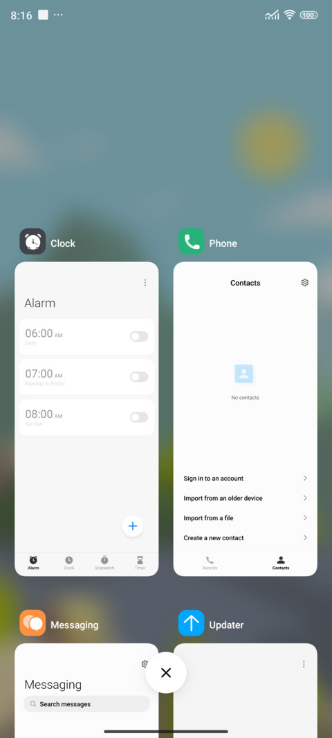 simple green screenshot