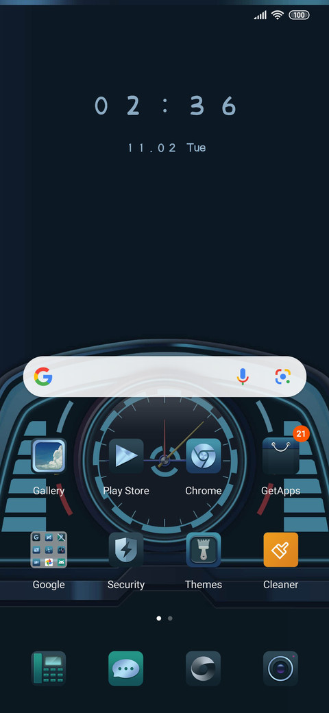 Car panel screenshot