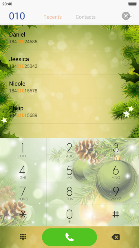  IN X-mas 2015  Green  screenshot