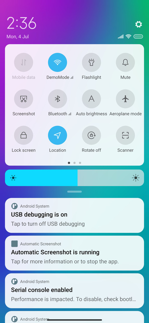 Gradient fine screenshot