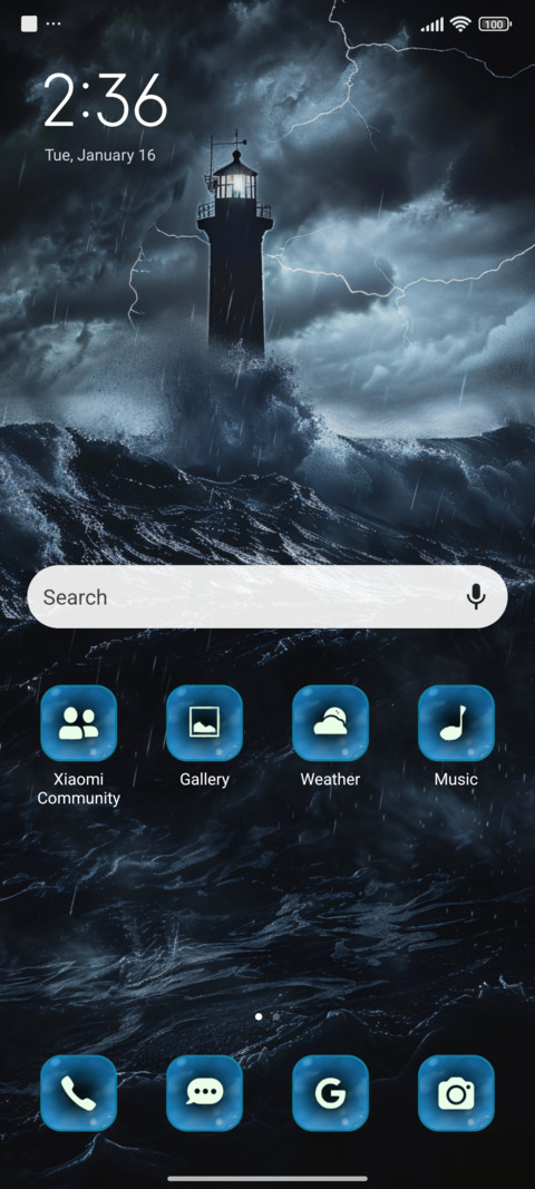 Rain storm screenshot