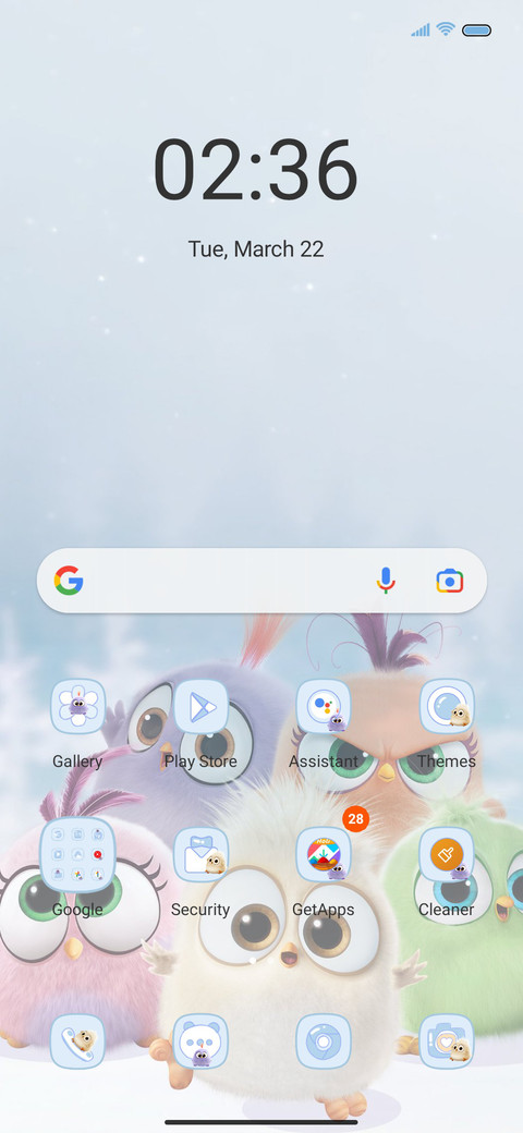 Angry bird cute screenshot