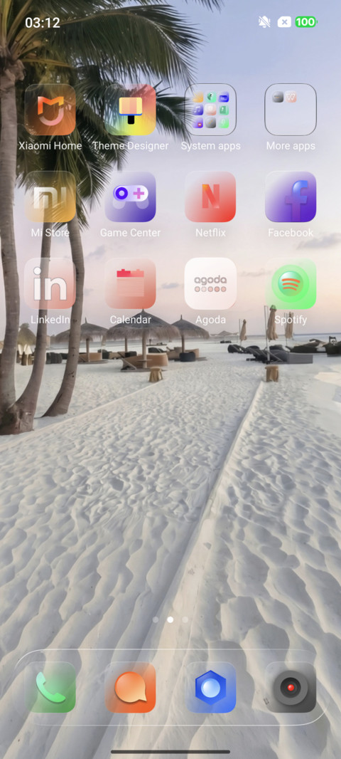 Translucent screenshot