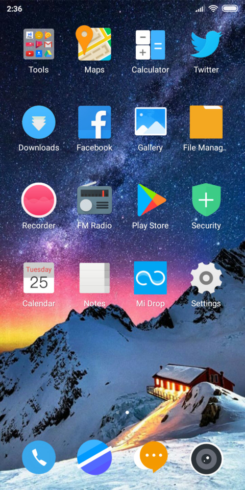 Color space screenshot