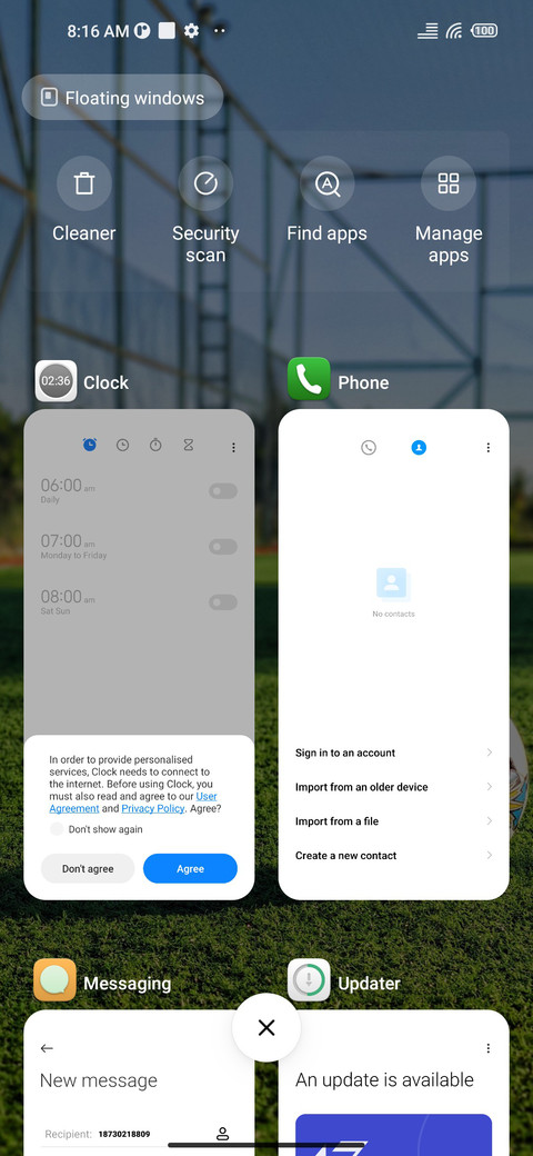 FCB UI screenshot