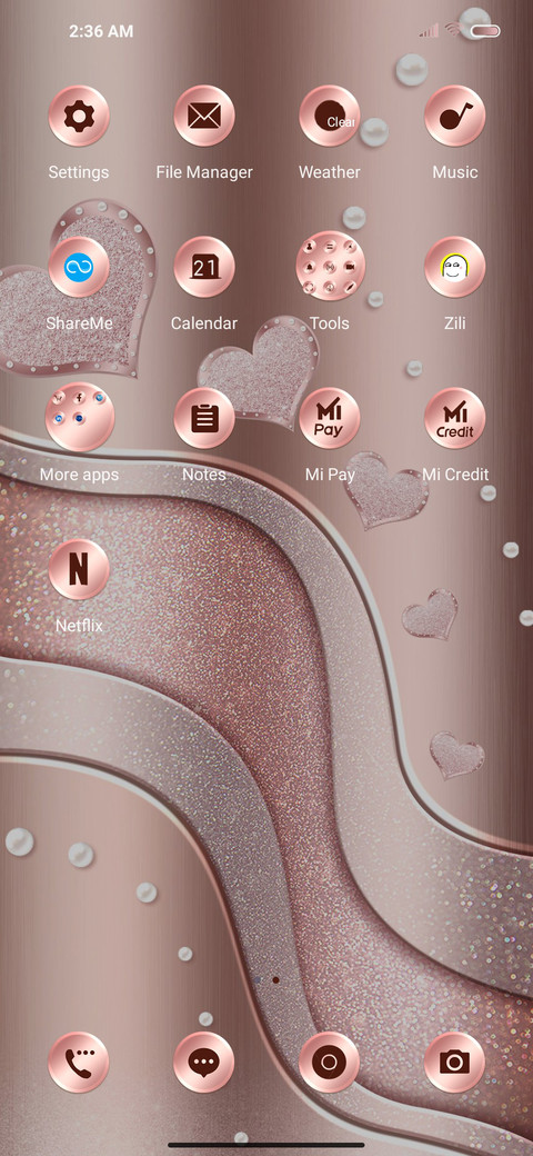 Pink metal curve screenshot