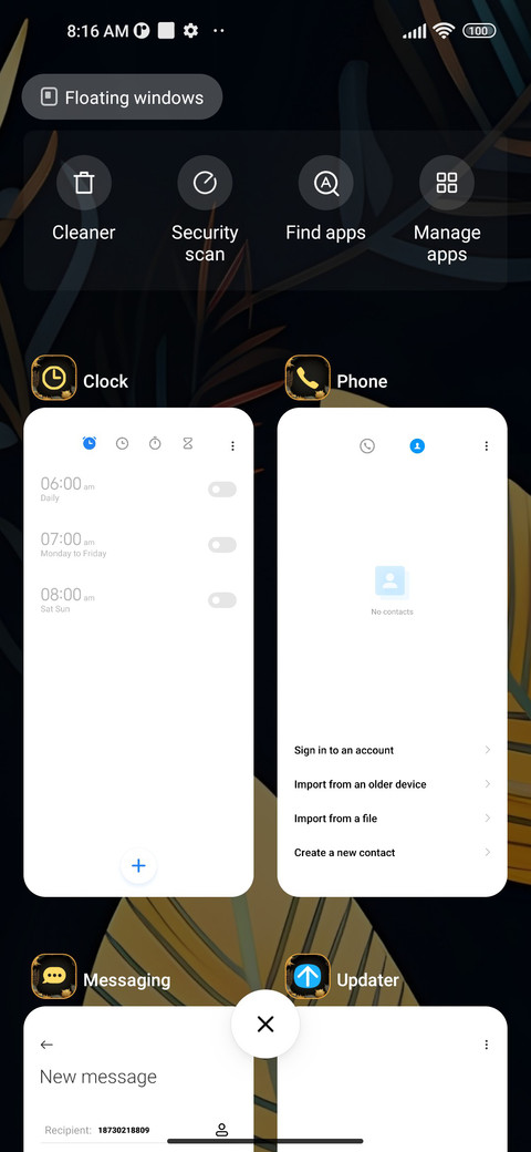 Luxury leaves screenshot