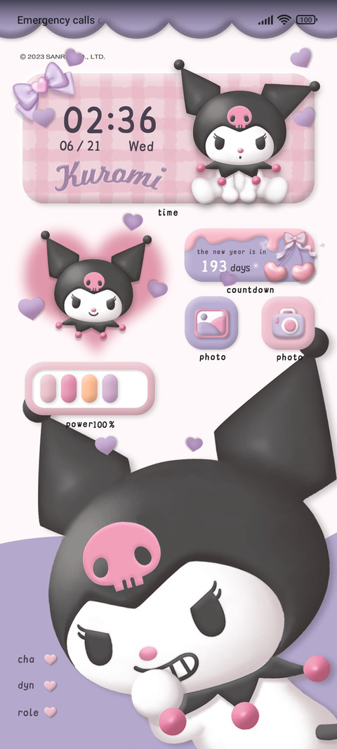 Kuromi 3D cute screenshot