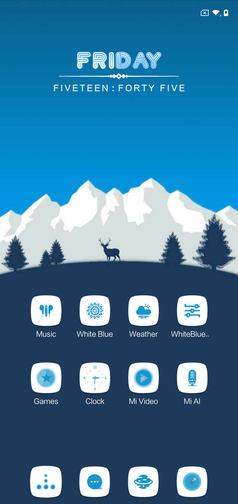 White Blue V10 screenshot
